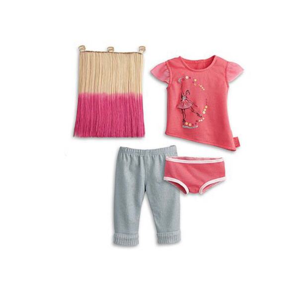 NEW American Girl 18" ISABELLE DOLL, MEET OUTFIT + Book Earrings Wrist Tag BOX - Picture 3 of 10